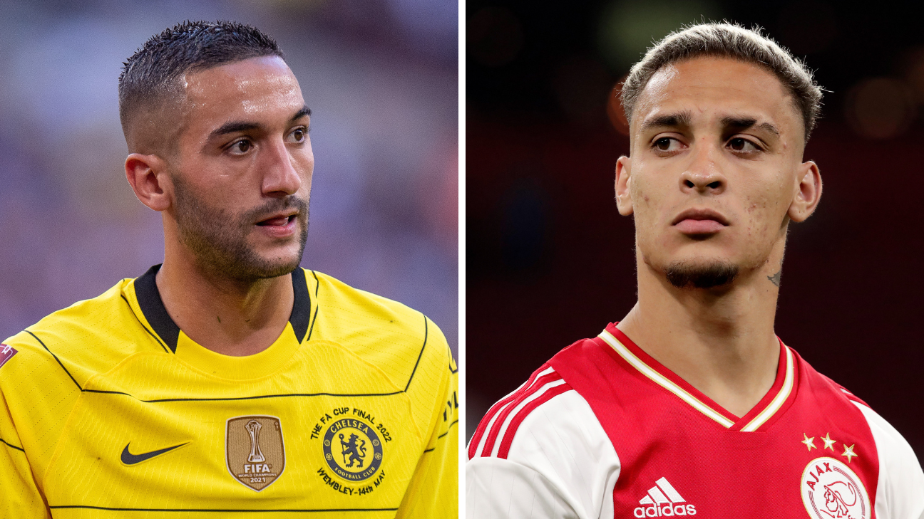 Transfer Talk &#8211; Ajax look to Chelsea&#8217;s Hakim Ziyech as Antony nears Manchester United move &#8211; uBetMobile.com