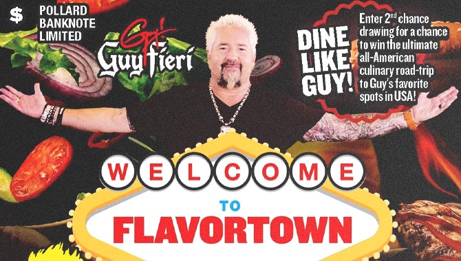 , Guy Fieri to appear on Pollard Banknote printed instant tickets &#8211; uBetMobile.com