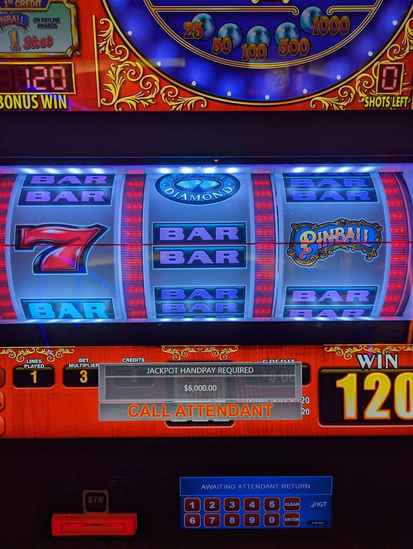 , Pinball! 3 x $50 spins! Hit jackpot on 3rd spin. : gambling &#8211; uBetMobile.com