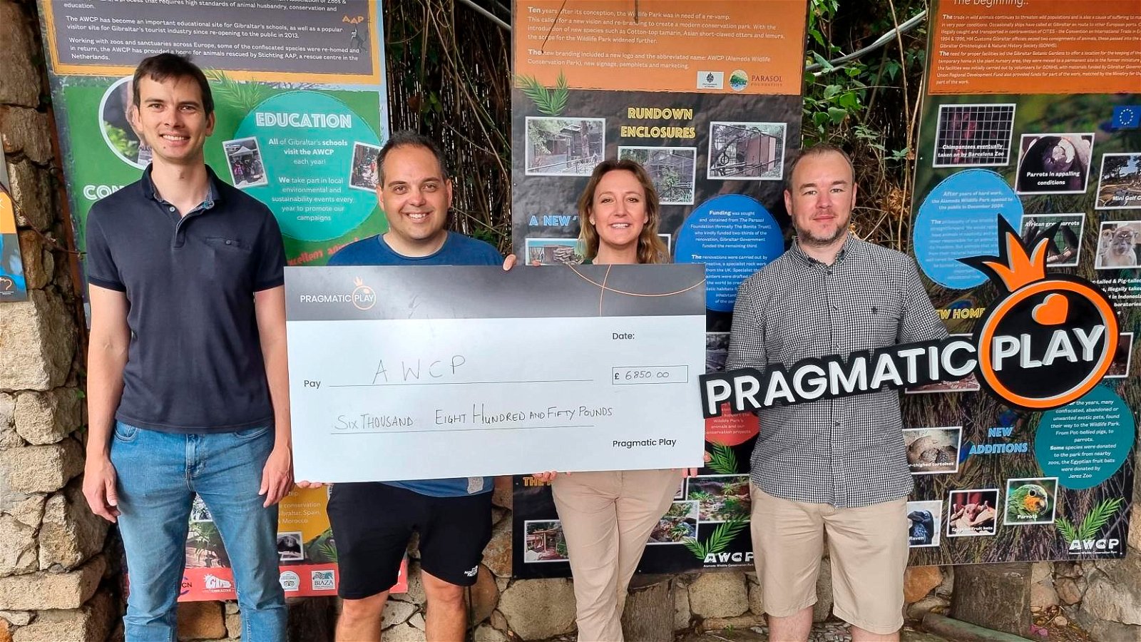 , Pragmatic Play donates $8K to Gibraltar&#8217;s Alameda Wildife Conservation Park &#8211; uBetMobile.com