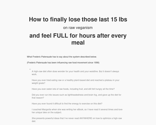 19 Foods + Eight Techniques to Lose the Flab on a Raw Vegan Diet &#8211; uBetMobile.com