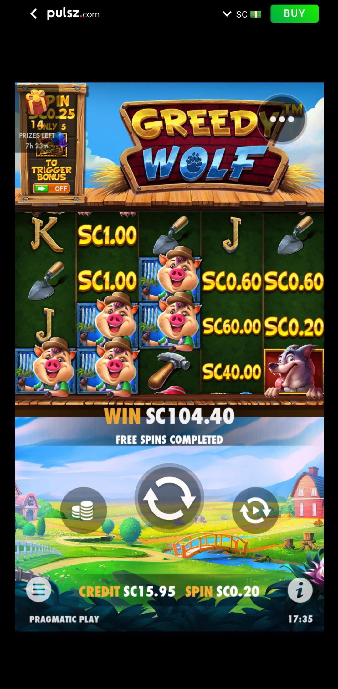 , $.20 bet nice win : gambling &#8211; uBetMobile.com