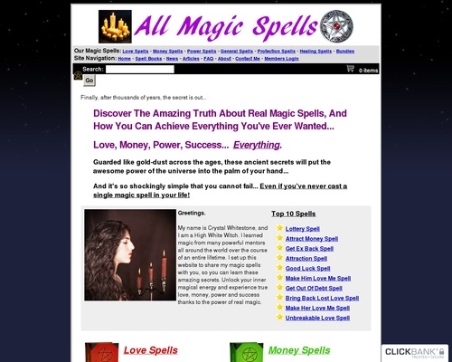 All Magic Spells (TM) : Top Converting Magic Spell eCommerce Store &#8211; uBetMobile.com