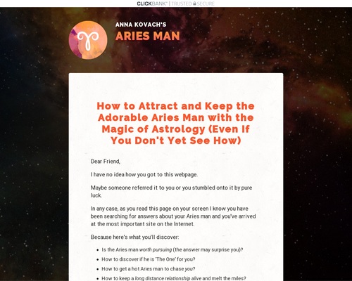 Aries Man Secrets: Starving Crowd LOVES This Astro-Dating Offer &#8211; uBetMobile.com