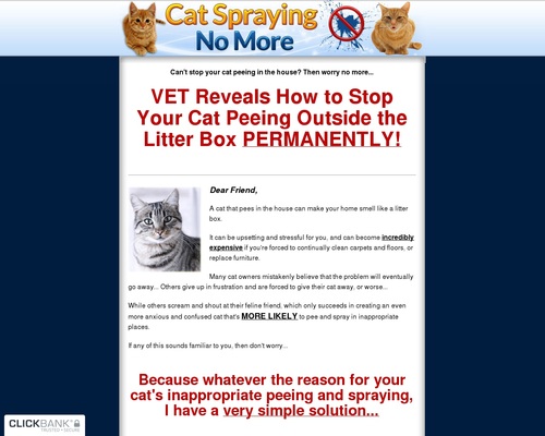 Cat Spraying No More &#8211; Brand New with a 16.2% Conversion Rate! &#8211; uBetMobile.com