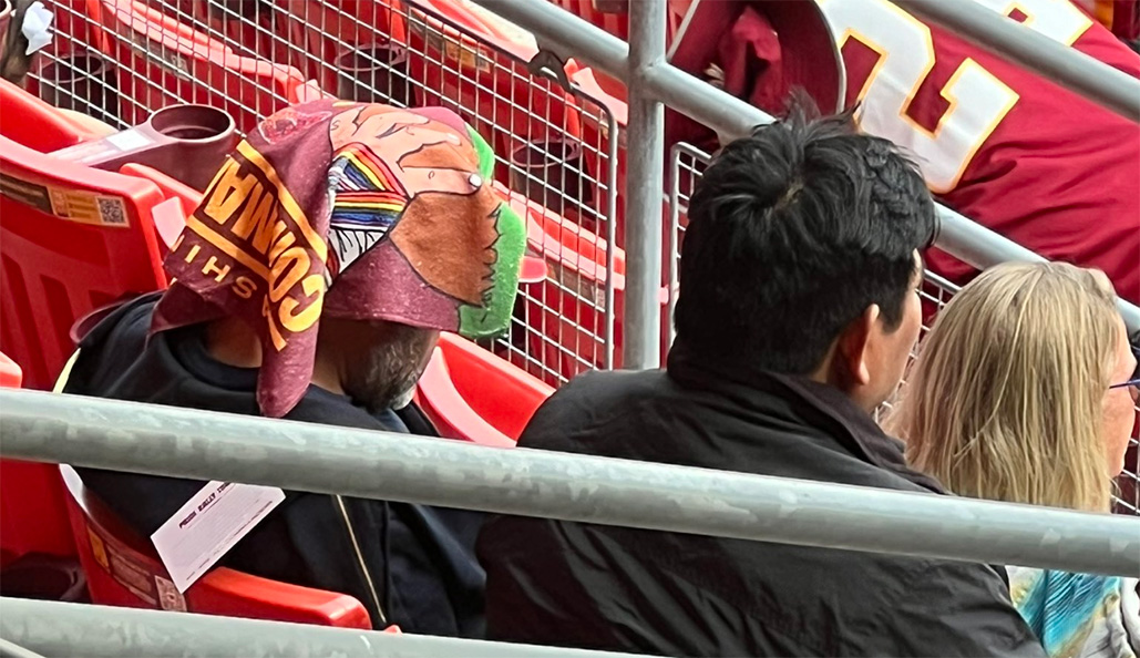 , Commanders Admirer Have to Watch Game With Towel On Head Owing To Leak &#8211; uBetMobile.com