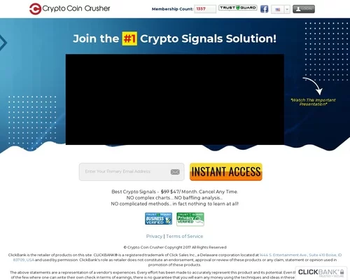 Crypto Coin Crusher &#8211; Signals Trading System &#8211; uBetMobile.com