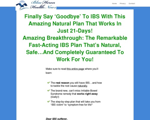 Cure IBS Naturally &#8211; Blue Heron Health News &#8211; uBetMobile.com