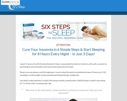 Cure Insomnia &#8211; Six Steps To Sleep &#8211; uBetMobile.com