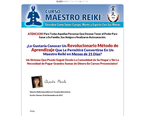 Curso Maestro Reiki &#8211; Unico en Español. 90% Comision &#8211; uBetMobile.com