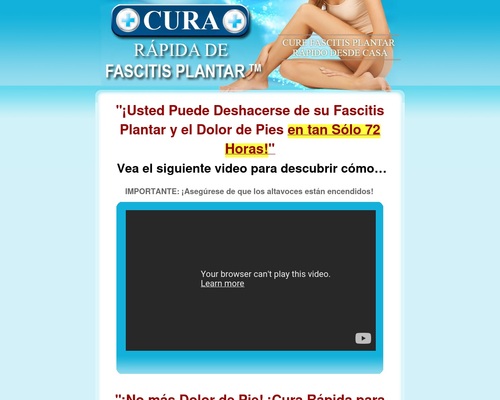 Espanol Spanish Fast Plantar Fasciitis &#8211; 100% Com Offer &#8211; uBetMobile.com