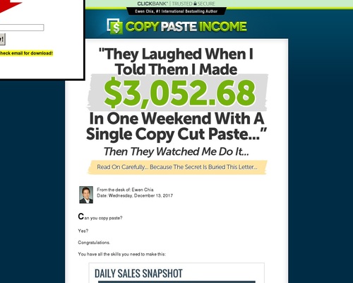 Ewen Chia&#8217;s Copy Paste Income! &#8211; uBetMobile.com