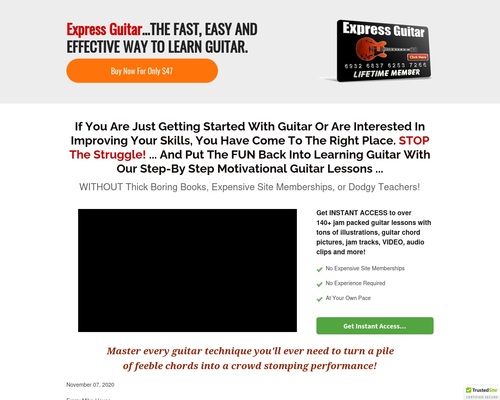 Express Guitar &#8211; Learn Guitar Product &#8211; New Site! Big Earnings! &#8211; uBetMobile.com