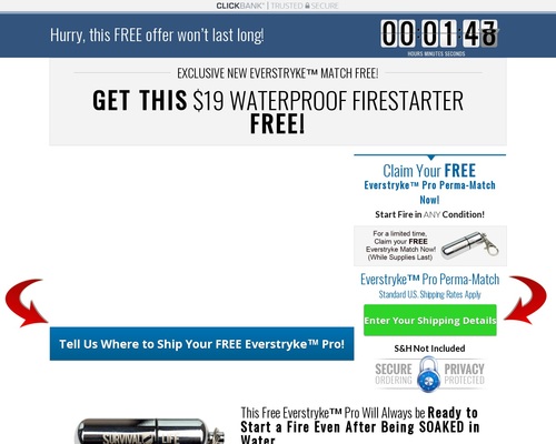 FREE Waterproof Lighter Converts 13.66 Percent &#8211; Survival Life &#8211; uBetMobile.com