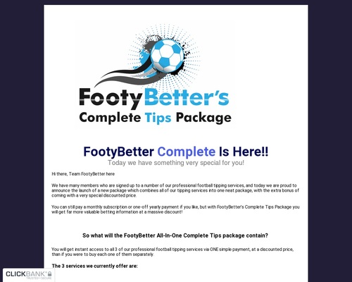 FootyBetter Complete &#8211; uBetMobile.com