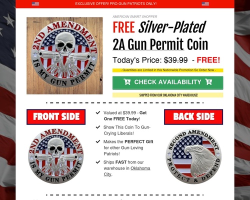 Free 2nd Amendment Gun Rights Silver Coin! &#8211; uBetMobile.com