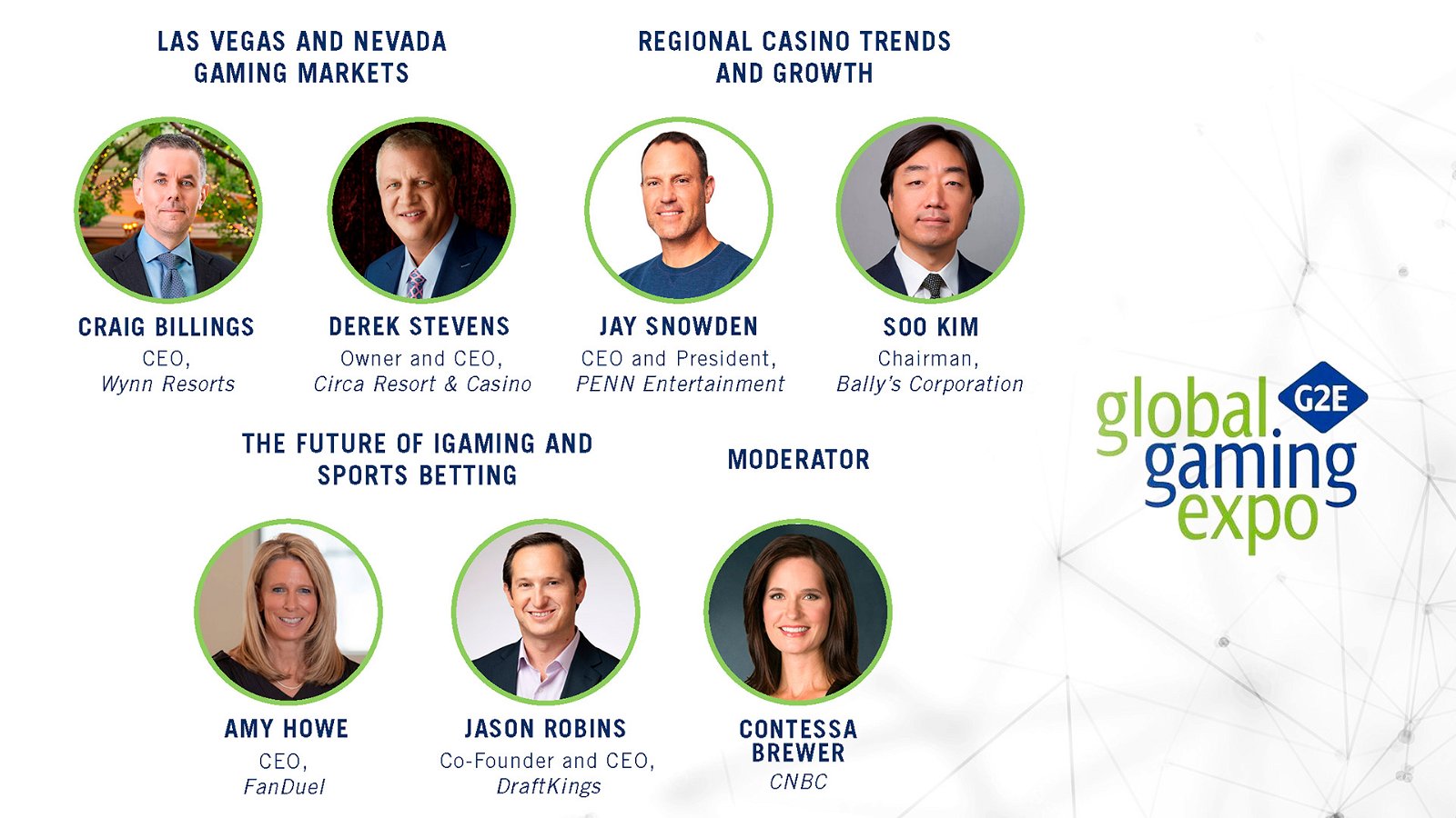 , G2E to welcome industry leaders from Wynn Resorts, FanDuel, Bally&#8217;s and more to the keynote stage &#8211; uBetMobile.com