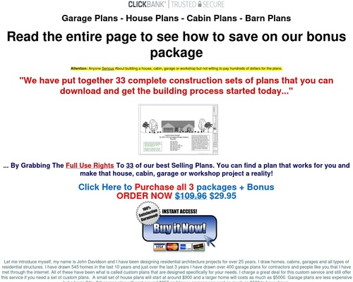 Garage, House, Cabin, Shed, Playhouse, Greenhouse &#038; Barn Plans &#8211; uBetMobile.com