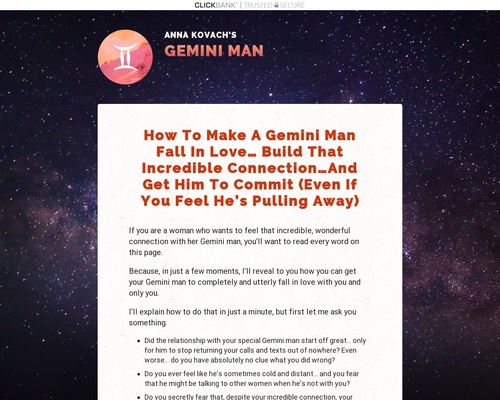 Gemini Man Secrets: Starving Crowd LOVES This Astro-Dating Offer &#8211; uBetMobile.com