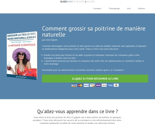 Grossir des Seins naturellement &#8211; Seul produit sur Clickbank &#8211; uBetMobile.com