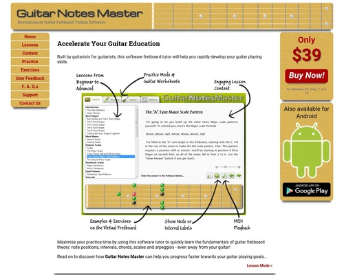 Guitar Notes Master &#8211; uBetMobile.com