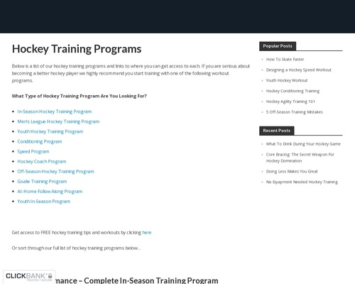 Hockey Training Program &#8211; Hockey Workout Programs &#8211; uBetMobile.com