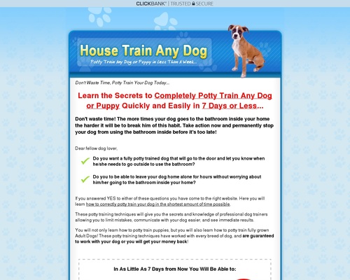 How To Housetrain &#038; Potty Train Any Dog &#8211; uBetMobile.com