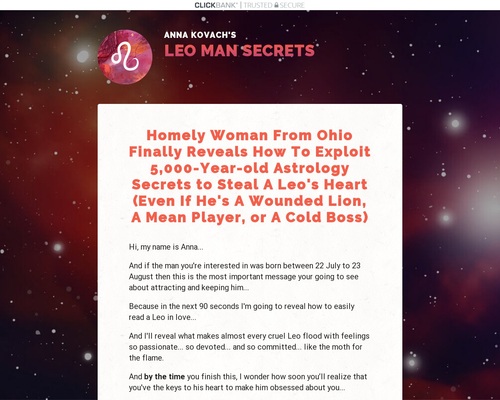 Leo Man Secrets: Zodiac Attraction And Seduction Guide &#8211; uBetMobile.com