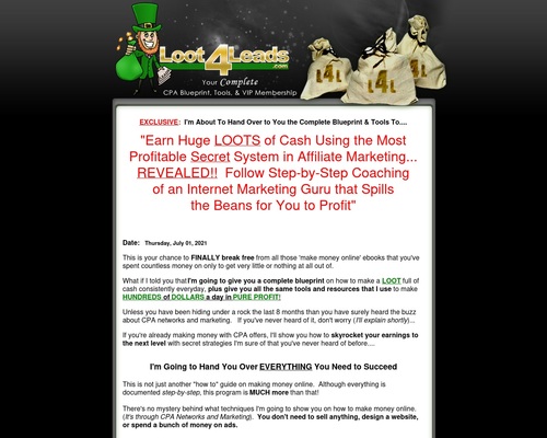 Loot4Leads &#8211; Your CPA Marketing Package on Steroids! &#8211; uBetMobile.com