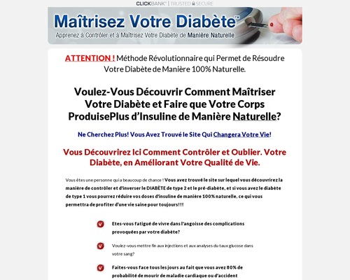 Maitrisez Votre Diabete. Diabetes Treatment French Version. &#8211; uBetMobile.com