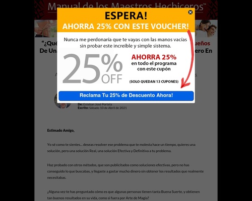 Manual de los Maestros Hechiceros. Excelentes Ventas. 75% Comisión &#8211; uBetMobile.com