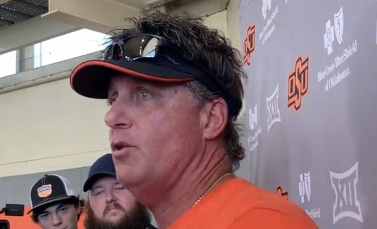 Mike Gundy Appears Off On Bedlam Ending – OutKick – uBetMobile.com