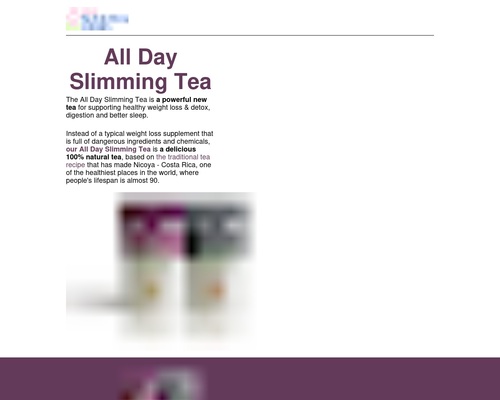 NEW All Day Slimming Tea &#8211; Top Affiliates Make $3.7 EPC &#038; $180/ Sale &#8211; uBetMobile.com