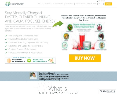 NEW VSL- NeuroActiv6- Top Brain &#038; Energy Supplement -75% Commissions &#8211; uBetMobile.com