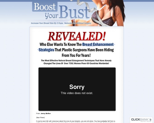 Natural Breast Enlargement &#8211; Boost Your Bust &#8211; 75% &#038; $4.29 EPC&#8217;s &#8211; uBetMobile.com