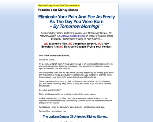 Naturally Remove Kidney Stones &#8211; Surgeons Hate me for this! &#8211; uBetMobile.com