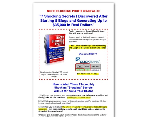 Niche Blogging Profits &#8211; What Gurus Do Not Share About Making $ Online &#8211; uBetMobile.com