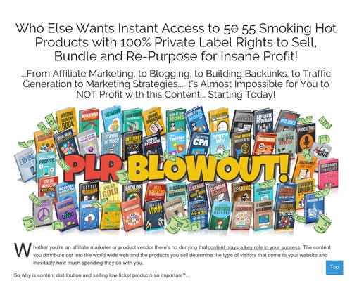 PLR BLOWOUT &#8211; uBetMobile.com