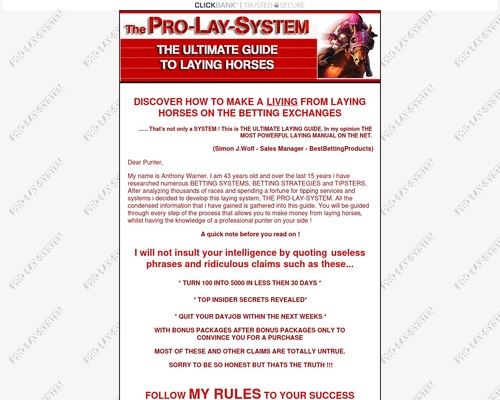 PRO LAY SYSTEM The Ultimate Guide To Laying Horses &#8211; uBetMobile.com