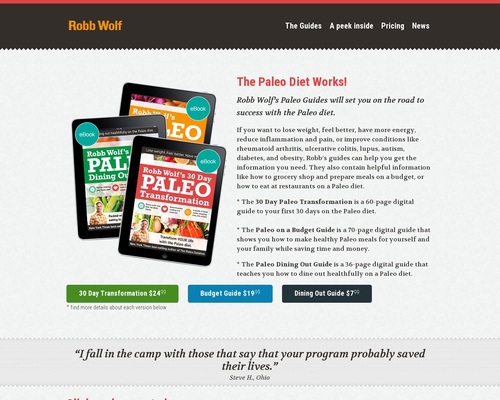 Paleo Diet Guides from Robb Wolf &#8211; uBetMobile.com