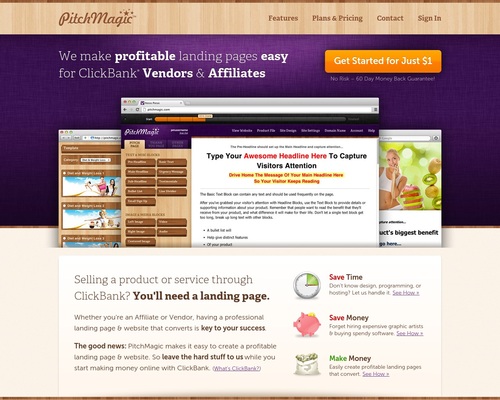 PitchMagic: Landing pages made easy for CB Vendors &#038; Affiliates &#8211; uBetMobile.com