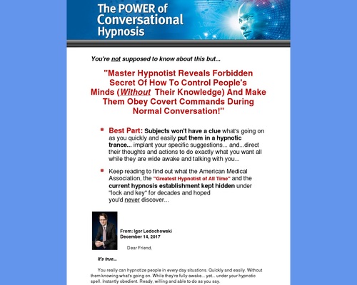 Power Of Conversational Hypnosis Crash Course and 20+ Products &#8211; uBetMobile.com