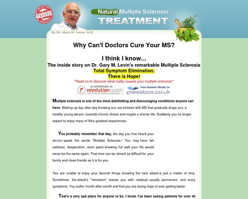 Proven MS treatment by Dr Gary Levin M.D &#8211; uBetMobile.com