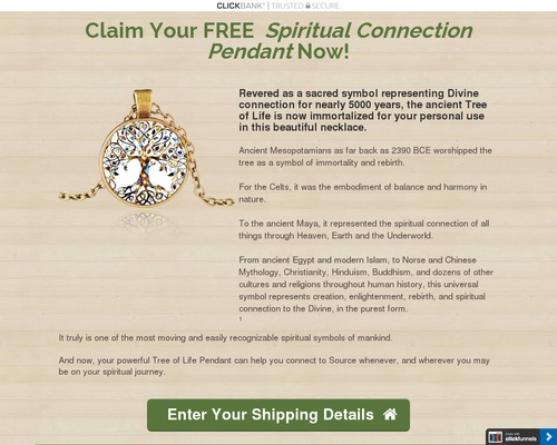 Revised for 2022! Spiritual Connection Pendant Offer with full funnel &#8211; uBetMobile.com