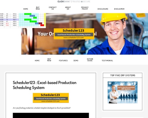 Scheduler123 : Excel-based Production Scheduling System &#8211; uBetMobile.com