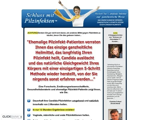 Schluss mit Pilzinfekten (TM)~ Yeast Infection No More (TM) In German! &#8211; uBetMobile.com