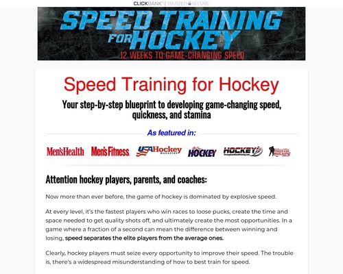 Speed Training for Hockey &#8211; uBetMobile.com