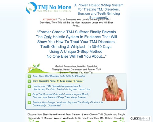 TMJ No More &#8482;: $45/Sale ~ Top TMJ, Bruxism &#038; Teeth Grinding Offer! &#8211; uBetMobile.com