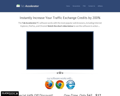 Tab Accelerator &#8211; Powerful Traffic Exchange Software &#8211; uBetMobile.com