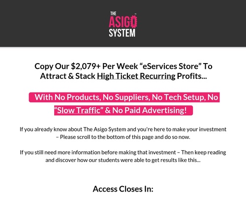 The Asigo System &#8211; uBetMobile.com